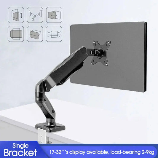 Monitor Arm Desk Mount Single 13‑27" Adjustable LED Screen Holder Bracket OZAB