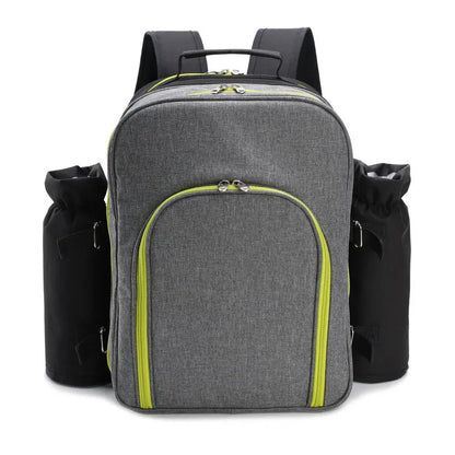 4‑Person Picnic Backpack Set – Cutlery, Wine Glasses, Plates & Insulated Cooler OZAB