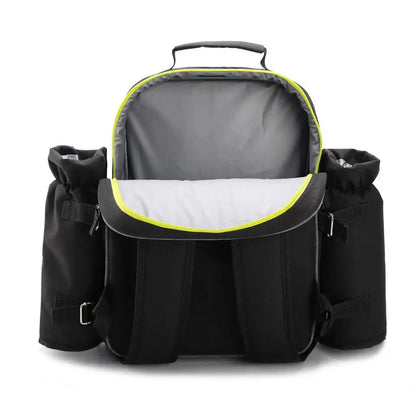 4‑Person Picnic Backpack Set – Cutlery, Wine Glasses, Plates & Insulated Cooler OZAB