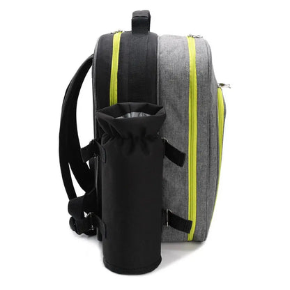 4‑Person Picnic Backpack Set – Cutlery, Wine Glasses, Plates & Insulated Cooler OZAB