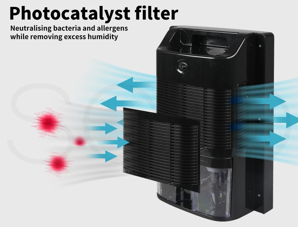 Spector 2200ml Portable Dehumidifier & Air Purifier with Photocatalyst Filter