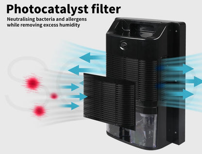 Spector 2200ml Portable Dehumidifier & Air Purifier with Photocatalyst Filter