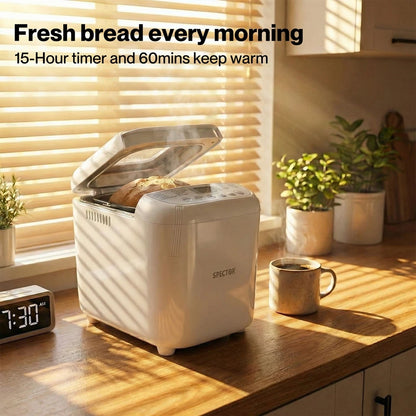 Spector Automatic Bread Maker | 12 Programs | Non-Stick Pan | Gluten-Free Option Spector Av8Store