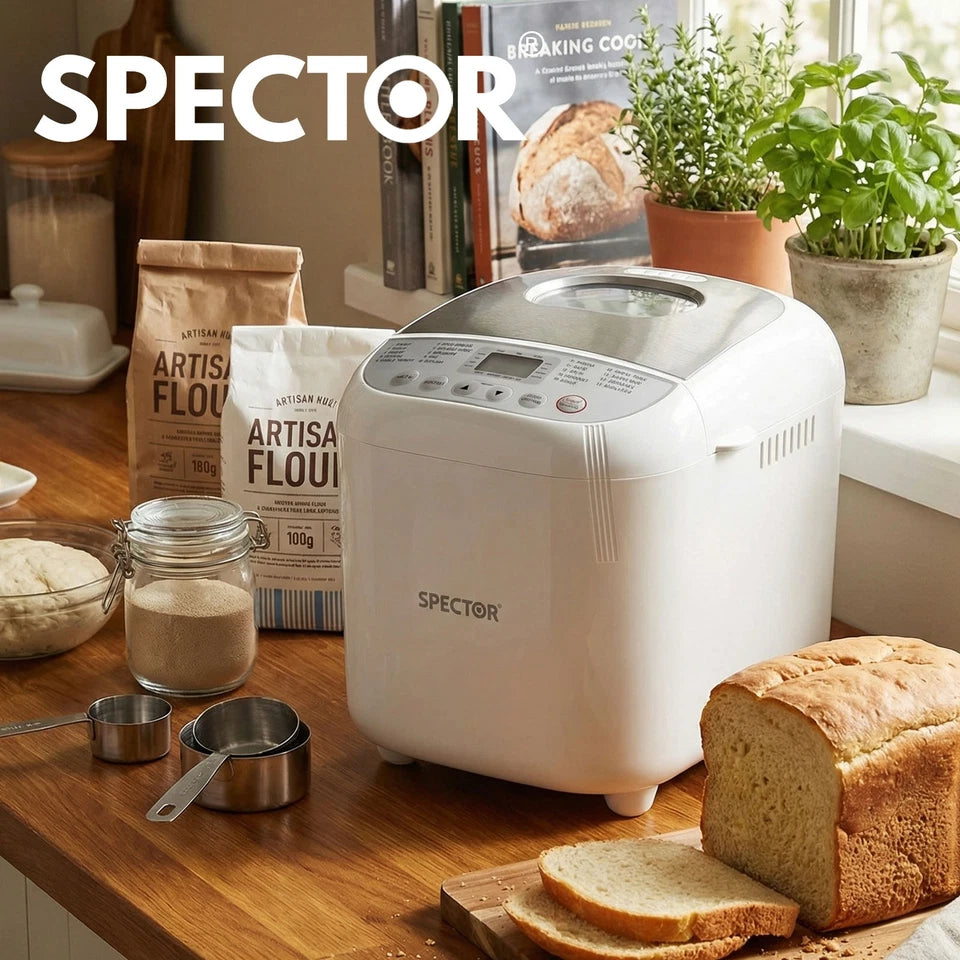 Spector Automatic Bread Maker | 12 Programs | Non-Stick Pan | Gluten-Free Option Spector Av8Store