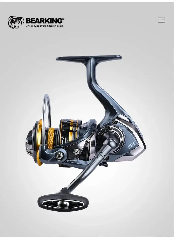 BEARKING Saltwater Spinning Reel 9+1BB | 5.2:1 | 12KG Drag | Waterproof AEX