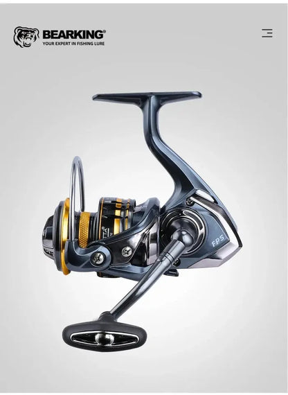 BEARKING Saltwater Spinning Reel 9+1BB | 5.2:1 | 12KG Drag | Waterproof AEX