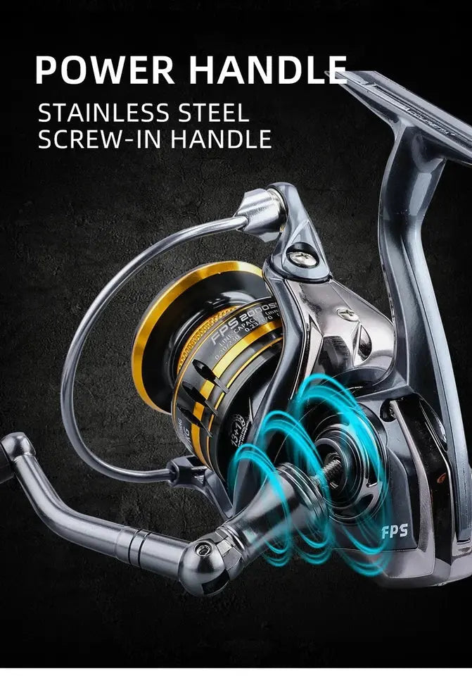 BEARKING Saltwater Spinning Reel 9+1BB | 5.2:1 | 12KG Drag | Waterproof AEX