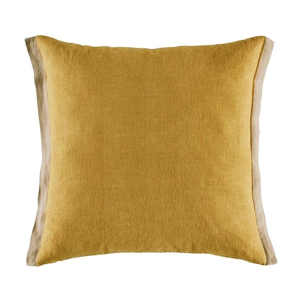 Yellow Cushion Cover against white background