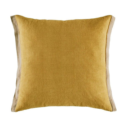 Yellow Cushion Cover against white background