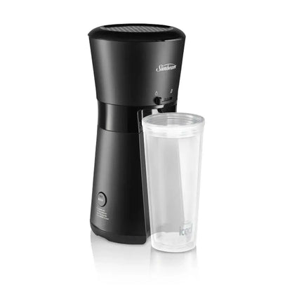 Sunbeam Iced Coffee Machine Quick Brew with 650ml Reusable Tumbler – Black KGS