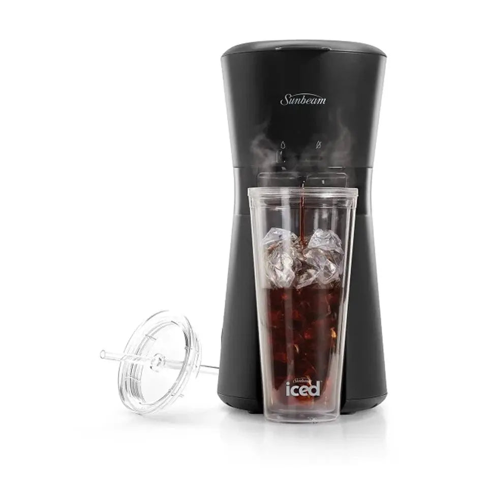 Sunbeam Iced Coffee Machine Quick Brew with 650ml Reusable Tumbler – Black KGS