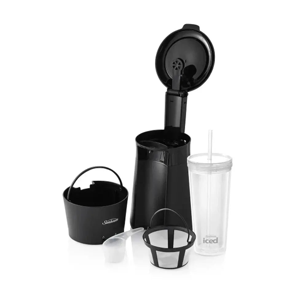 Sunbeam Iced Coffee Machine Quick Brew with 650ml Reusable Tumbler – Black KGS