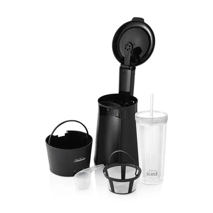 Sunbeam Iced Coffee Machine Quick Brew with 650ml Reusable Tumbler – Black KGS