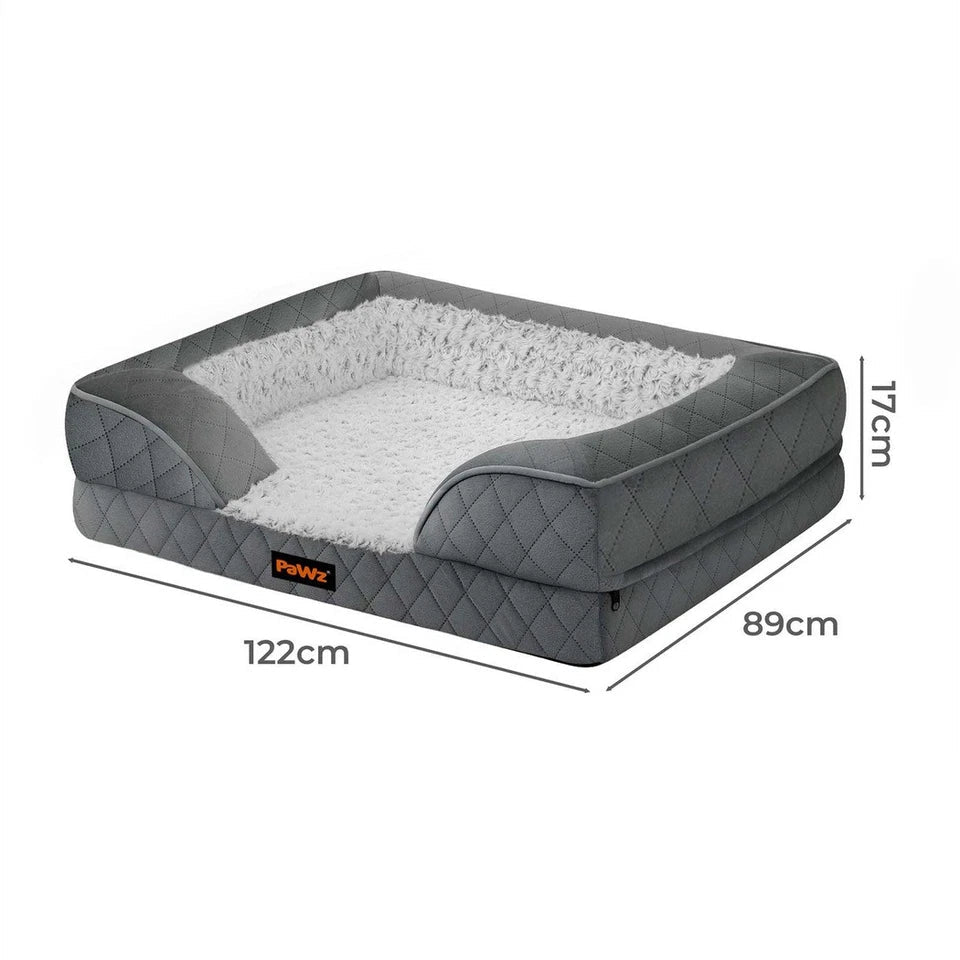 Pawz Orthopedic Pet Bed XL | Memory Foam Dog Cushion | Calming Washable Mat | Large & Giant Breeds GPG Av8Store