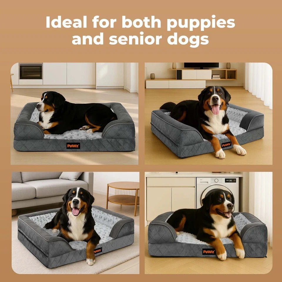 Pawz Orthopedic Pet Bed XL | Memory Foam Dog Cushion | Calming Washable Mat | Large & Giant Breeds GPG Av8Store