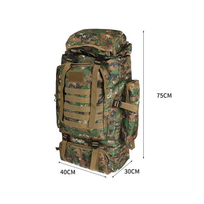 Slimbridge 80L Military Tactical Backpack | Waterproof Oxford | Hiking Camping Rucksack | Camo GPG Av8Store