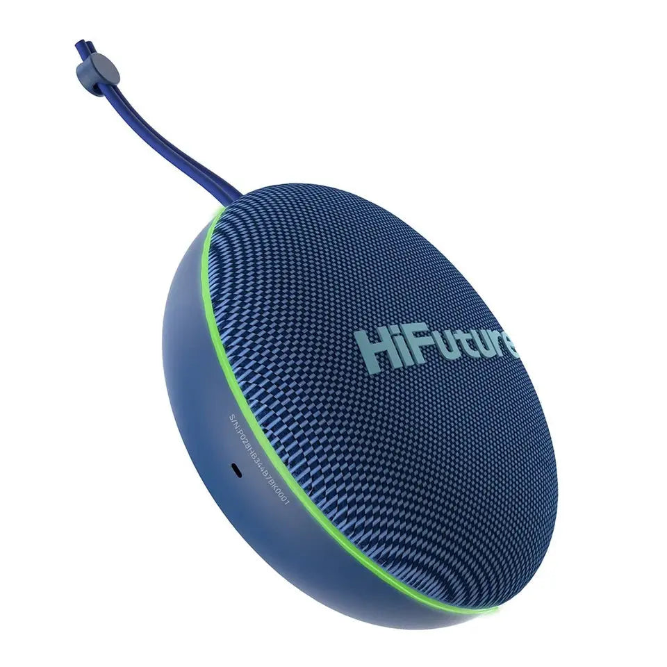 HiFuture Altus 10W Portable Wireless Bluetooth Speaker – LED Lights, Blue | 8hr Playtime KGS