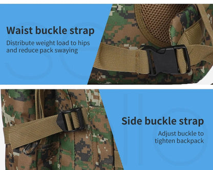 Slimbridge 80L Military Tactical Backpack | Waterproof Oxford | Hiking Camping Rucksack | Camo GPG Av8Store