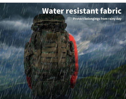 Slimbridge 80L Military Tactical Backpack | Waterproof Oxford | Hiking Camping Rucksack | Camo GPG Av8Store