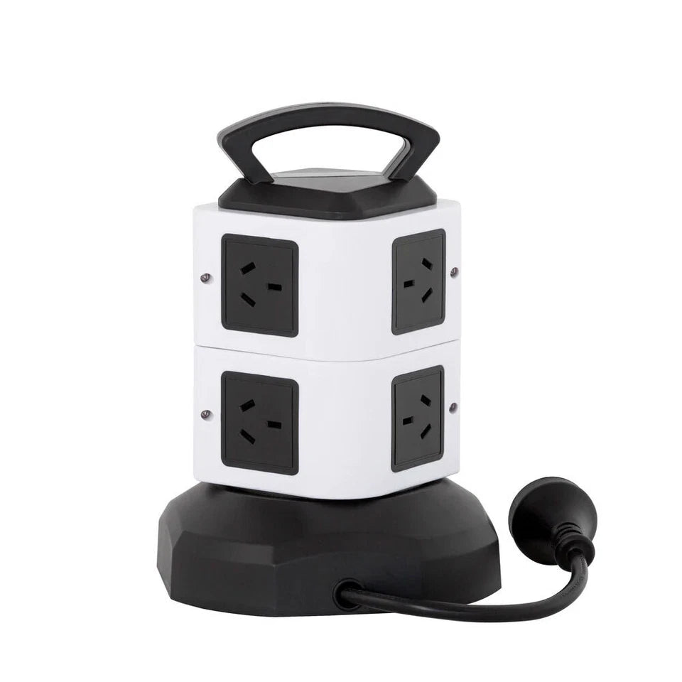 Lenoxx PT610 Power Tower | 6 AC Outlets + 4 USB Fast-Charge Ports | Vertical Power Board | Av8Store Australia KGS Av8Store