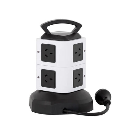 Lenoxx PT610 Power Tower | 6 AC Outlets + 4 USB Fast-Charge Ports | Vertical Power Board | Av8Store Australia KGS Av8Store