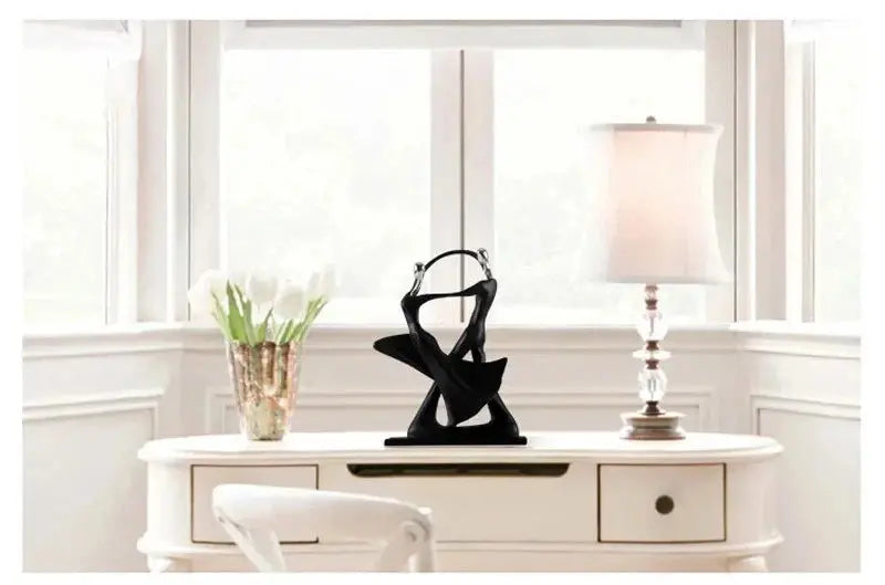 Nordic Dancing Couple | 2x Resin Figurines | Modern Art Home Decor Living Room Statue AEX