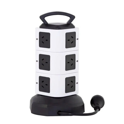 Lenoxx 10‑Outlet Power Tower Board w/ 4 USB Fast‑Charging Ports – PT1010 Surge‑Safe KGS