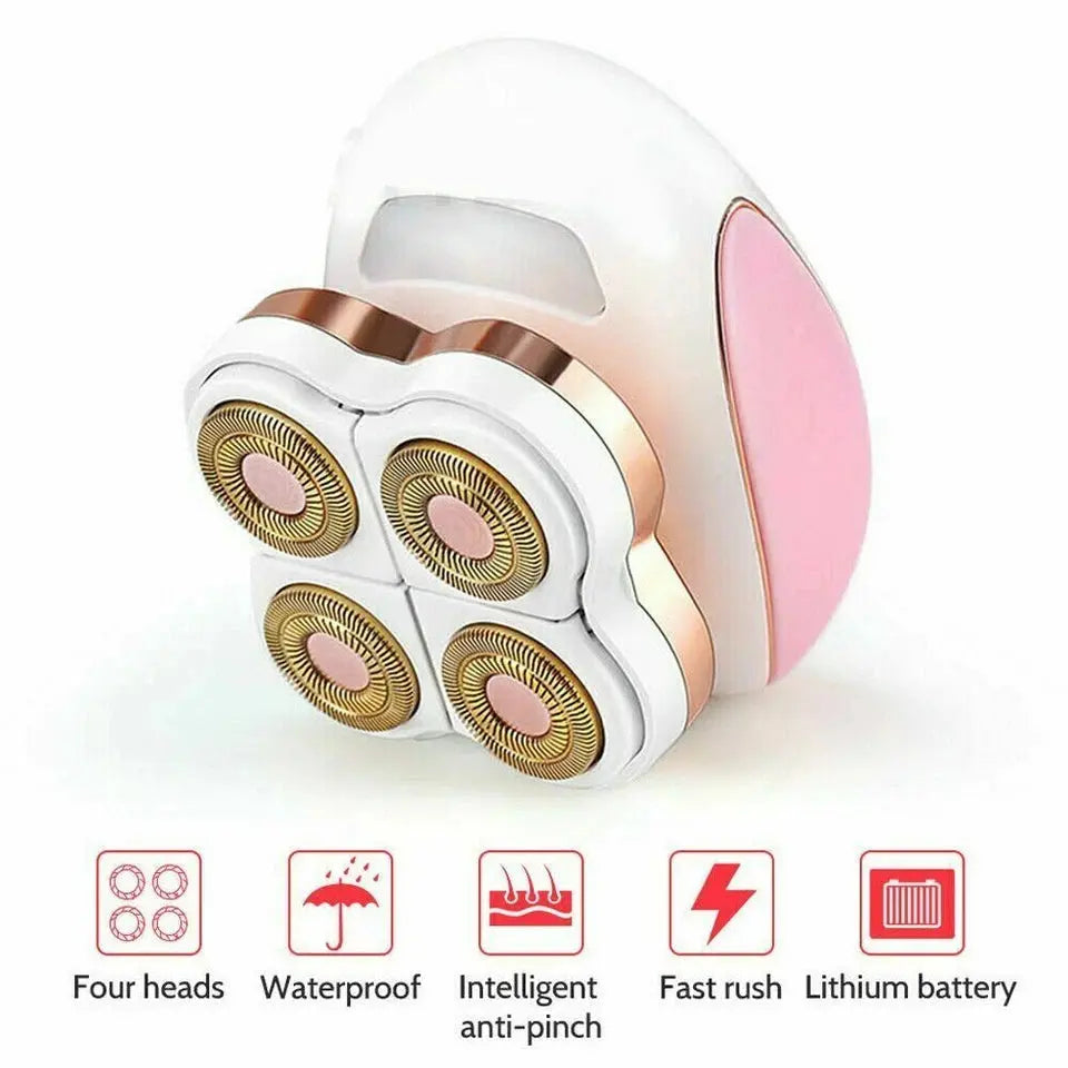 Electrolysis device with four heads on a white background
