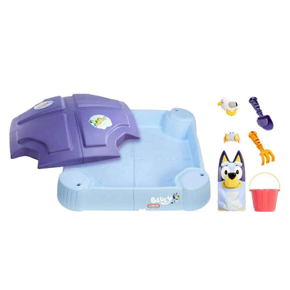 Little Tikes Bluey Beach Day Sandbox | Outdoor Sandpit Toy w/6 Accessories 1y+ AEX