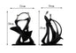 Nordic Dancing Couple | 2x Resin Figurines | Modern Art Home Decor Living Room Statue AEX