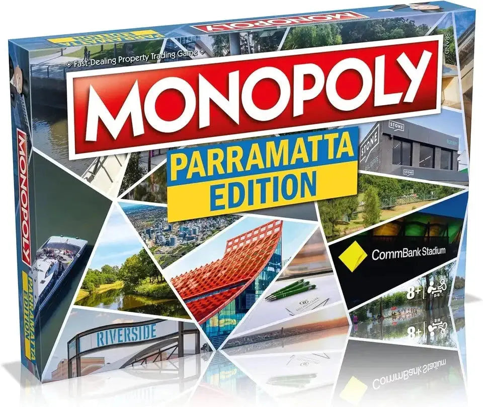Monopoly Parramatta Edition Board Game – Australia Local Landmarks Family Game SYNS