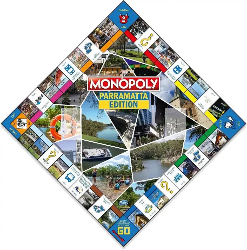 Monopoly Parramatta Edition Board Game – Australia Local Landmarks Family Game SYNS