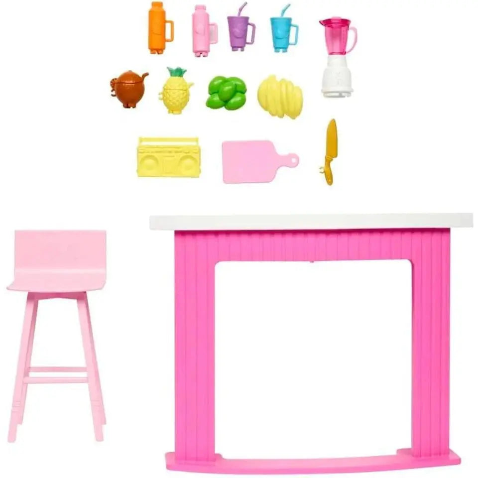 Barbie Story Starter Smoothie Bar – Doll House Furniture & Playset Accessories SYNS