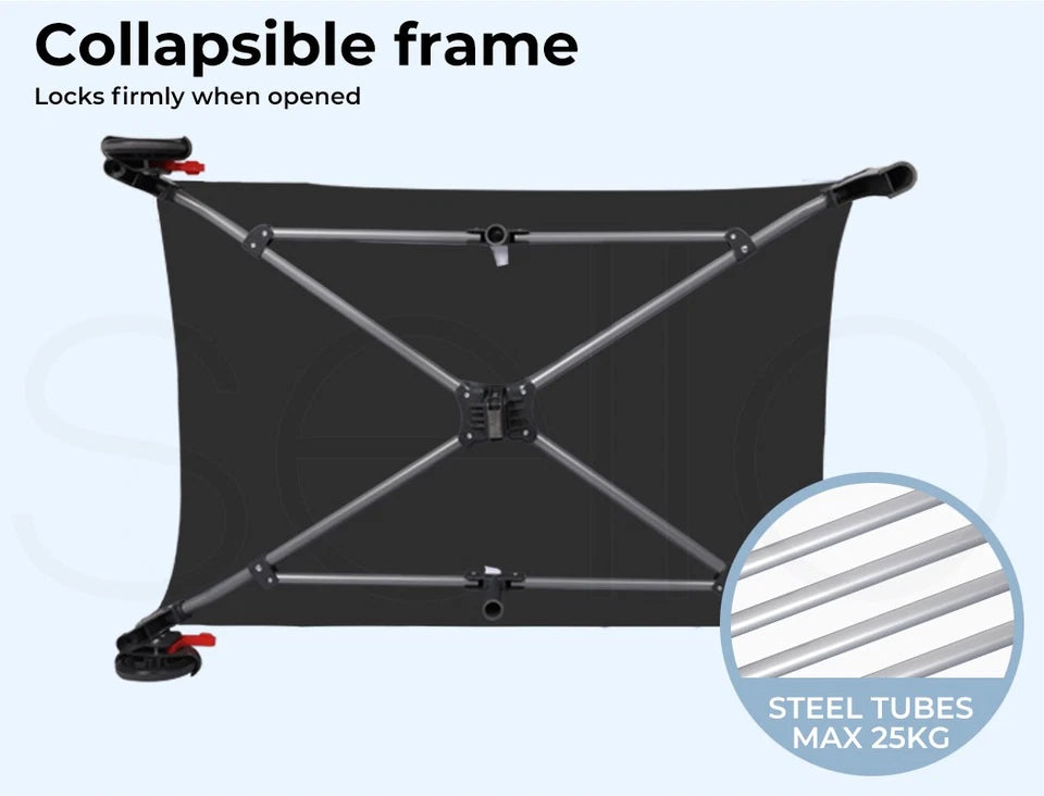 Bopeep Baby Cot Bed Crib Portable Bassinet Safety Rails Fence Foldable Travel Av8Store Av8Store