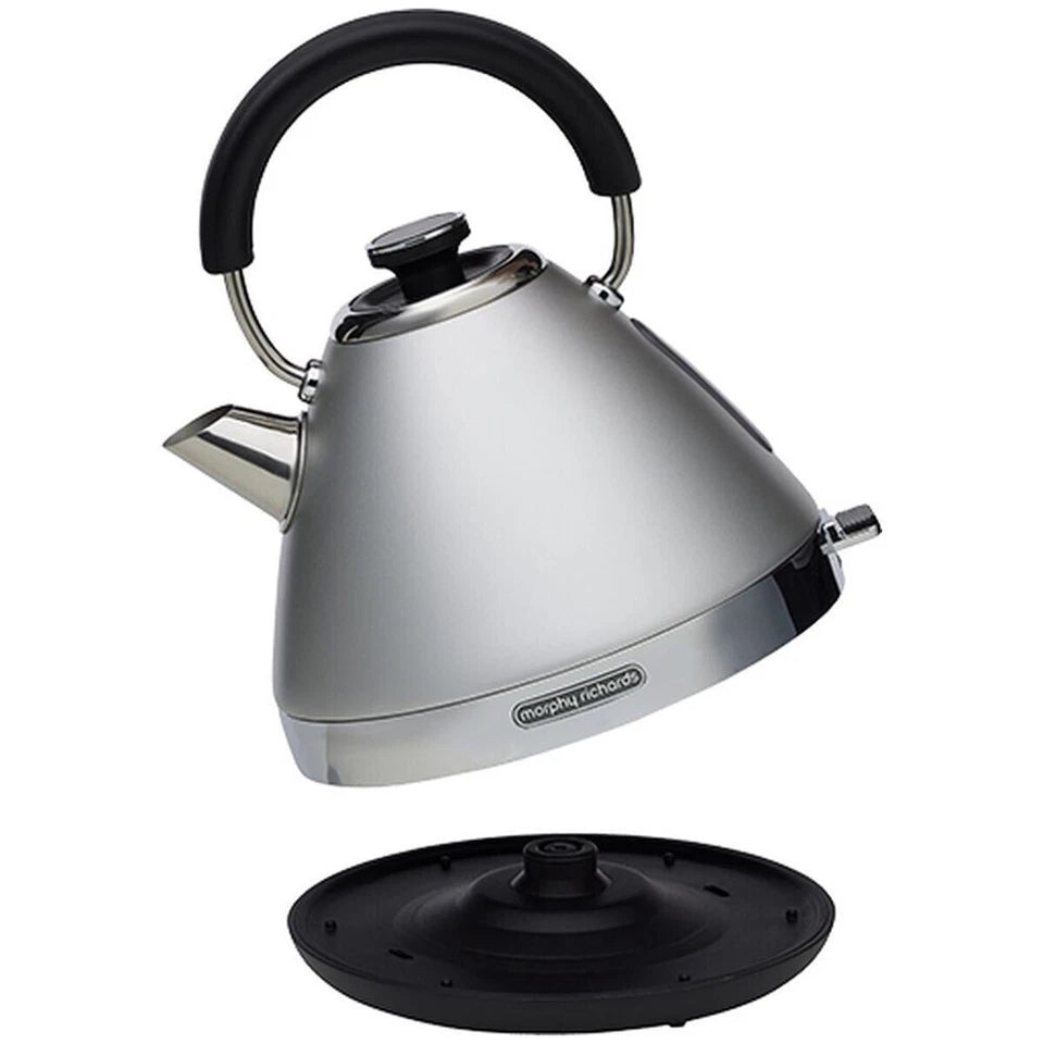 Morphy Richards Venture Pyramid Electric Kettle 1.5L 2200W – Steel Grey (MRVK15SG)