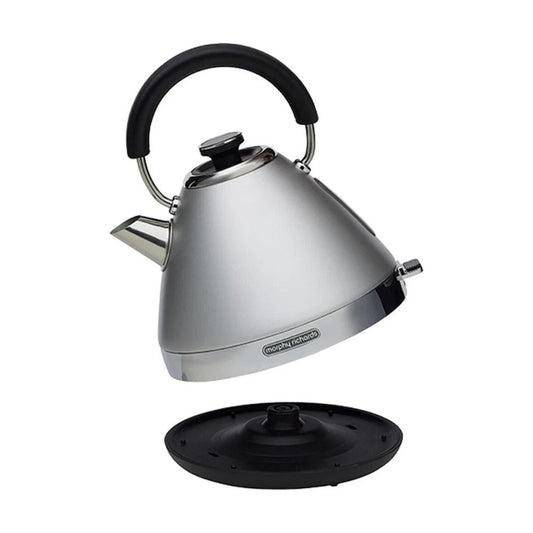 Morphy Richards Venture Pyramid Electric Kettle 1.5L 2200W – Steel Grey (MRVK15SG) KGS Av8Store