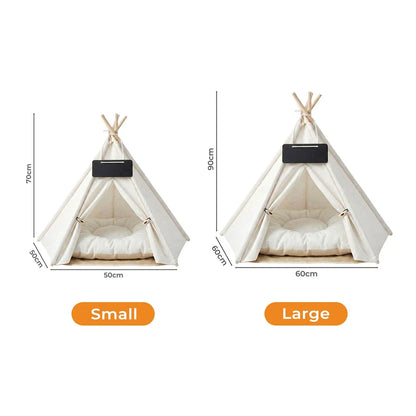 Pawz Pet Tent Bed – Cozy Indoor House for Cats, Puppies & Small Dogs | Washable Cushion GPG Av8Store