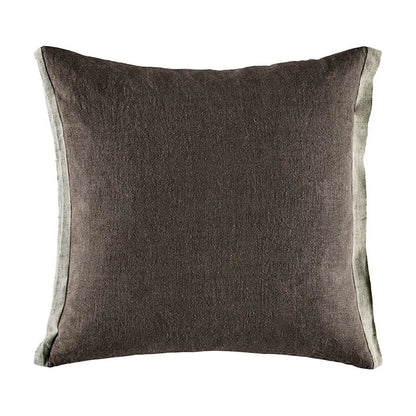 charcoal cushion cover against white background