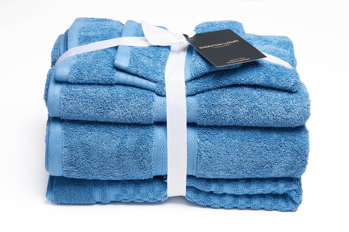 Sheraton Luxury Egyptian Cotton 5-Piece Towel Pack – Coast | 650GSM